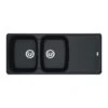 Franke Antea Fragranite 2 Bowl Inset Kitchen Sink Reversible AZG 621-116 - Onyx - 114.0532.318 -Kitchen Shop 1140532318 2
