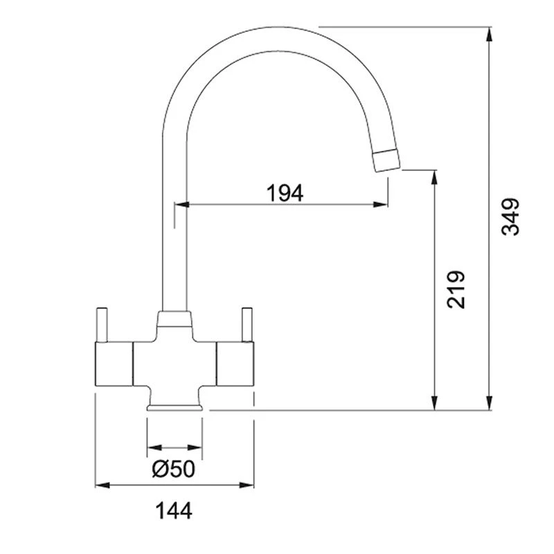Franke Athena Kitchen Mixer Tap - Decor Steel - 115.0311.215 4 Franke Athena Kitchen Mixer Tap - Decor Steel - 115.0311.215 - Image 2