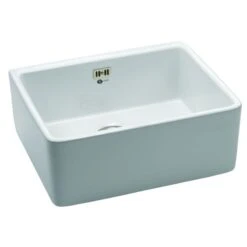 Carron Phoenix Belfast 100 1 Bowl Ceramic Kitchen Sink - 124.0477.726