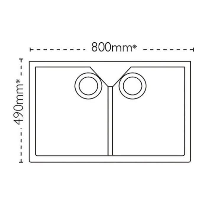 Carron Phoenix Belfast 200 2 Bowl Ceramic Kitchen Sink - 124.0477.749 4 Carron Phoenix Belfast 200 2 Bowl Ceramic Kitchen Sink - 124.0477.749 - Image 2