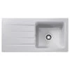Franke Arcana 1 Bowl Inset Ceramic Kitchen Sink Reversible AHK 611-100 - White - 124.0532.228 -Kitchen Shop 1240531657