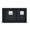 Franke Kubus 2 1.5 Bowl Undermount Fragranite Kitchen Sink KNG 120 - Matt Black - 125.0633.444 1 Franke Kubus 2 1.5 Bowl Undermount Fragranite Kitchen Sink KNG 120 - Matt Black - 125.0633.444 -Kitchen Shop 1 2 125.0630.444