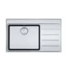 Franke Mythos Plus 1 Bowl Inset Kitchen Sink With Right Hand Drainer MYX 211-86 - Stainless Steel - 127.0640.511 -Kitchen Shop 1 2 127.0640.511