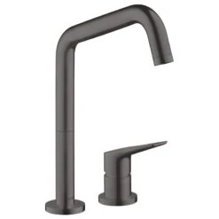 AXOR Citterio M Single Lever Kitchen Mixer Tap 220 With Swivel Spout 2TH - Brushed Black Chrome - 34820340