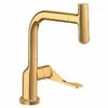 Axor Citterio Single Lever Kitchen Mixer Select 230 With Pull-Out Spout - Polished Gold Optic - 39861990 -Kitchen Shop 3 9 39861990