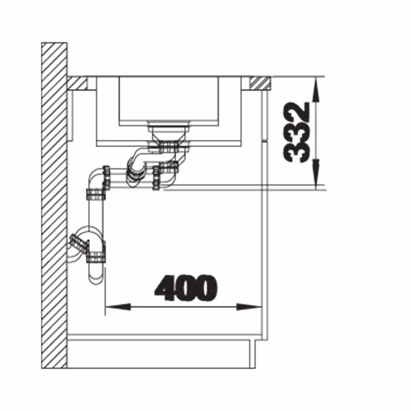 Blanco LEMIS 6 S-IF Reversible Stainless Steel 1.5 Bowl Inset Kitchen Sink - Brushed Finish - 454729 5 Blanco LEMIS 6 S-IF Reversible Stainless Steel 1.5 Bowl Inset Kitchen Sink - Brushed Finish - 454729 - Image 3