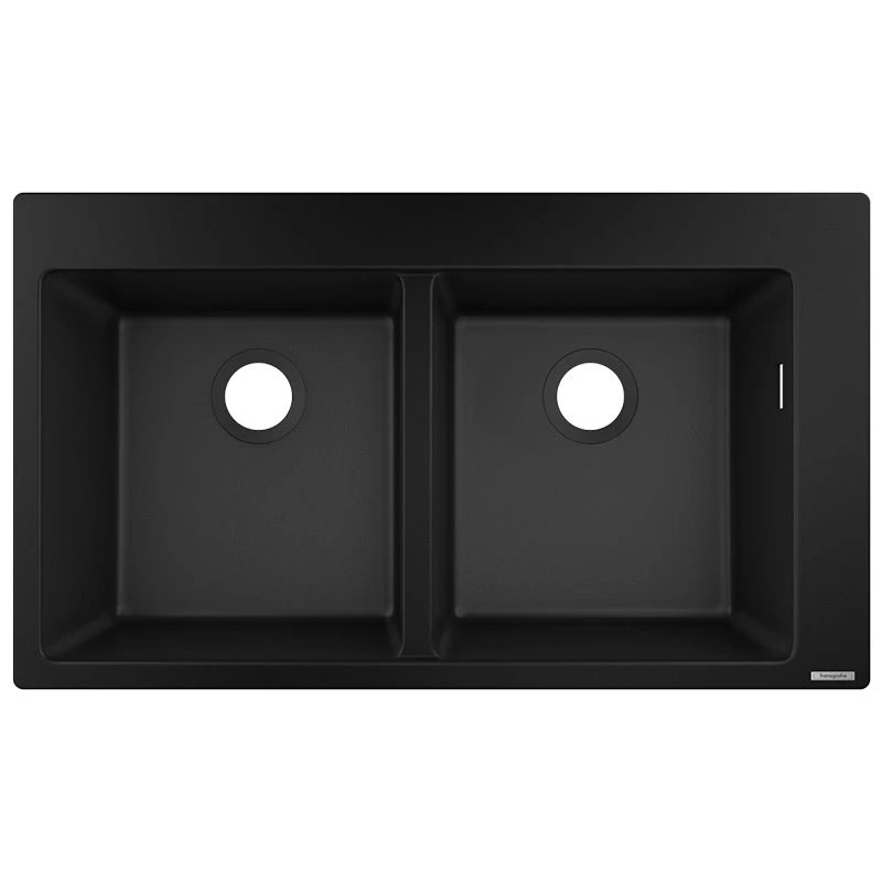Hansgrohe S510-F770 Built-in Kitchen Sink 370/370 - Graphite Black - 43316170 3 Hansgrohe S510-F770 Built-in Kitchen Sink 370/370 - Graphite Black - 43316170