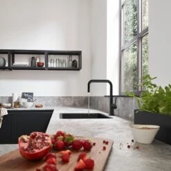 Hansgrohe S510-U450 Undermount Kitchen Sink 450 - Graphite Black - 43431170 -Kitchen Shop 4 4 3 43431170 2