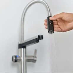 Blanco Drink.filter EVOL-S Pro 3-in-1 Flexible Hose PVD Steel Kitchen Tap - Stainless Steel - 526311 -Kitchen Shop 5 2 526311 4