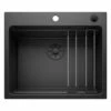Blanco ETAGON 6 Black Edition Silgranit 1 Bowl Inset Kitchen Sink With Drain Remote Control - Black - 526339 -Kitchen Shop 5 2 526339