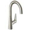 Hansgrohe Talis M51 Single Lever Kitchen Mixer 220, 1jet - Stainless Steel - 72814800 -Kitchen Shop 7 2 72814800