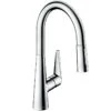 Hansgrohe Talis M51 Single Lever Kitchen Mixer 200, Eco, Pull-Out Spray, 2jet, SBox - Chrome - 73876000 -Kitchen Shop 7 3 73876000