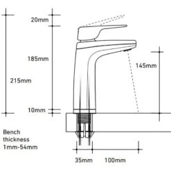 Billi Quadra Sparkling: 60 - 100 User System Tap - 906060LCHUK
