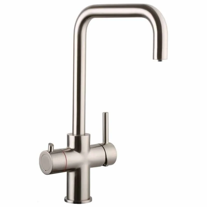 Reginox Amanzi 3 In 1 Boiling Water Mixer Kitchen Tap Including Tap And Filter - Brushed Nickel - AMANZI BN II 3 Reginox Amanzi 3 In 1 Boiling Water Mixer Kitchen Tap Including Tap And Filter - Brushed Nickel - AMANZI BN II