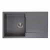Reginox Amsterdam 10 1 Bowl Sink And Drainer - Grey Silvery - AMSTERDAM 10 GS 1 Reginox Amsterdam 10 1 Bowl Sink And Drainer - Grey Silvery - AMSTERDAM 10 GS -Kitchen Shop a m amsterdam10gs