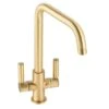 Abode Globe Quad Monobloc Contemporary Kitchen Mixer Tap Brushed Brass - AT2144 2 Abode Globe Quad Monobloc Contemporary Kitchen Mixer Tap Brushed Brass - AT2144 -Kitchen Shop a t at2144
