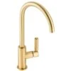 Abode Globe Single Lever Contemporary Kitchen Mixer Tap Brushed Brass - AT2148 -Kitchen Shop a t at2148
