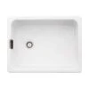Abode Belfast Single Bowl Ceramic Kitchen Sink - White - AW1022 -Kitchen Shop a w aw1022