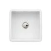 Abode Sandon Single Bowl Ceramic Kitchen Sink - White - AW1030 -Kitchen Shop a w aw1030