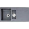 Abode Zero 1.5 Bowl & Drainer Granite Kitchen Sink - Grey - AW3164 -Kitchen Shop a w aw3164