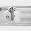 Leisure Aqualine 1.0 Bowl Kitchen Sink Reversible - Stainless Steel AQ9851 -Kitchen Shop aq9851