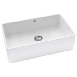 Abode Provincial Single Bowl Ceramic Kitchen Sink - White - AW1020 8 Abode Provincial Single Bowl Ceramic Kitchen Sink - White - AW1020 -Kitchen Shop aw1020 1