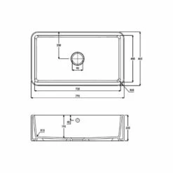 Abode Provincial Single Bowl Ceramic Kitchen Sink - White - AW1020 9 Abode Provincial Single Bowl Ceramic Kitchen Sink - White - AW1020 -Kitchen Shop aw1020 2 1