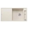 Blanco AXIA III XL 6 S Silgranit 1 Bowl Inset Reversible Kitchen Sink Wih Drain Remote Control - Soft White - 527051 -Kitchen Shop b l blanco 527051