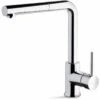 Prima+ Riace Single Lever L-Shaped Mixer Kitchen Tap With Pull Out - Chrome - BPR554 -Kitchen Shop b p bpr554