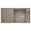 Blanco AXIA III XL 6 S 1 Bowl Inset Silgranit Reversible Kitchen Sink With Remote Control InFino Drain System - Tartufo - 523517