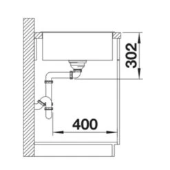 Blanco AXIA III XL 6 S 1 Bowl Inset Silgranit Reversible Kitchen Sink With Remote Control InFino Drain System - Tartufo - 523517 -Kitchen Shop blanco axia 523517 dimensions 1