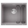 Blanco ETAGON 500-U 1 Bowl Undermount Silgranit Kitchen Sink With Manual InFino Waste - Alumetallic - 522229 2 Blanco ETAGON 500-U 1 Bowl Undermount Silgranit Kitchen Sink With Manual InFino Waste - Alumetallic - 522229 -Kitchen Shop blanco etagon 522229