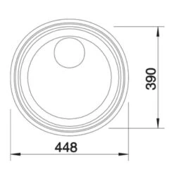 Blanco RONDO SOL-IF 1 Bowl Inset Stainless Steel Kitchen Sink - Brushed Finish - 514647 -Kitchen Shop blanco rondo 514647 dimensions