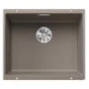 Blanco SUBLINE 500-U 1 Bowl Undermount Silgranit Kitchen Sink With Manual InFino Waste - Tartufo - 523439 -Kitchen Shop blanco subline 523439