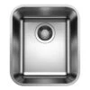 Blanco SUPRA 340-U 1 Bowl Undermount Stainless Steel Kitchen Sink - Brushed Finish - 450762