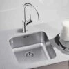 Blanco SUPRA 450-U 1 Bowl Undermount Stainless Steel Kitchen Sink - Brushed Finish - 452614 -Kitchen Shop blanco supra 452614 1