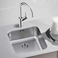 Blanco SUPRA 450-U 1 Bowl Undermount Stainless Steel Kitchen Sink - Brushed Finish - 452614