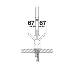 Blanco MIDA Eco Flow Regulated Kitchen Mixer Tap - Chrome - 526143 8 Blanco MIDA Eco Flow Regulated Kitchen Mixer Tap - Chrome - 526143 -Kitchen Shop blanco 526143 dimensions