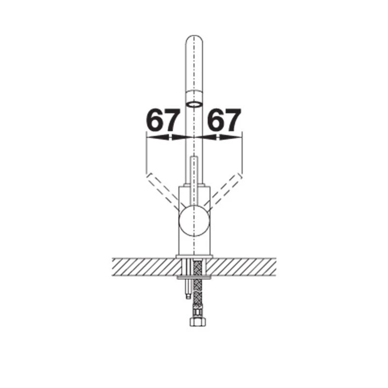 Blanco MIDA Eco Flow Regulated Kitchen Mixer Tap - Chrome - 526143 5 Blanco MIDA Eco Flow Regulated Kitchen Mixer Tap - Chrome - 526143 - Image 3