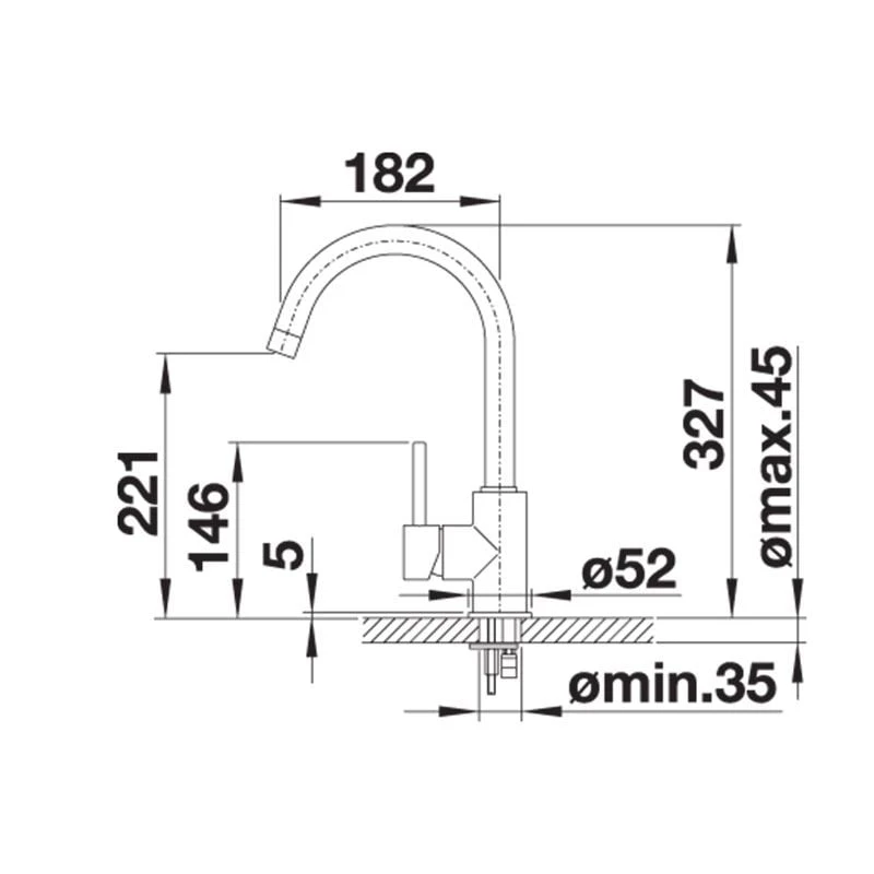 Blanco MIDA Eco Flow Regulated Kitchen Mixer Tap - Chrome - 526143 6 Blanco MIDA Eco Flow Regulated Kitchen Mixer Tap - Chrome - 526143 - Image 4