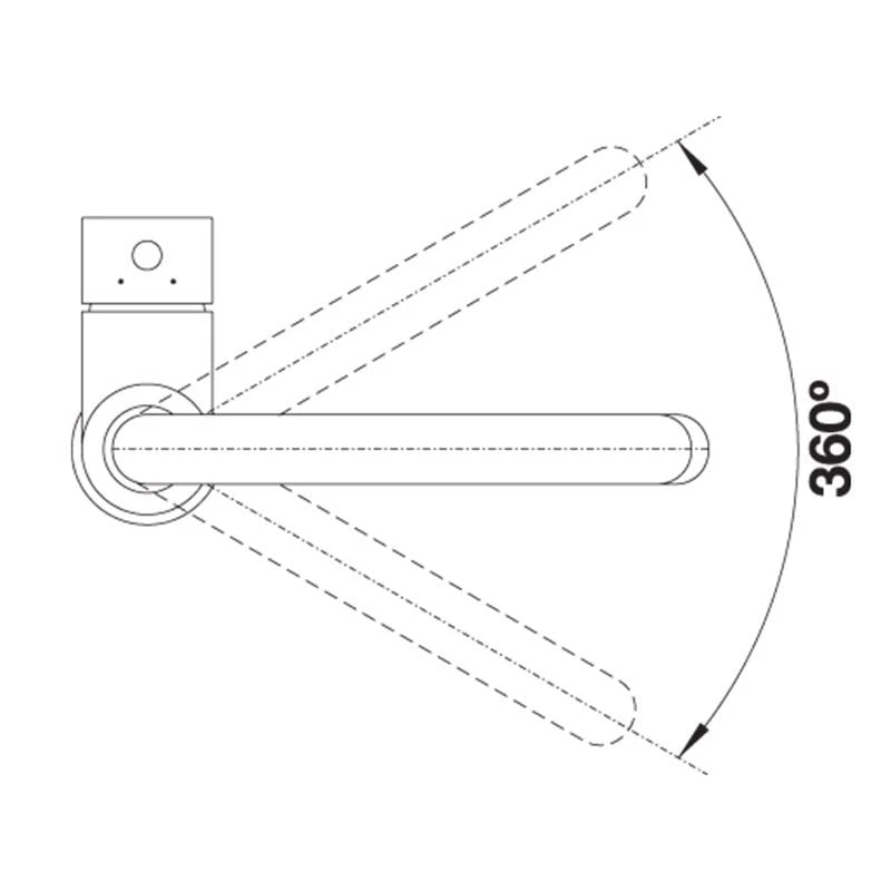 Blanco MIDA Eco Flow Regulated Kitchen Mixer Tap - Chrome - 526143 4 Blanco MIDA Eco Flow Regulated Kitchen Mixer Tap - Chrome - 526143 - Image 2