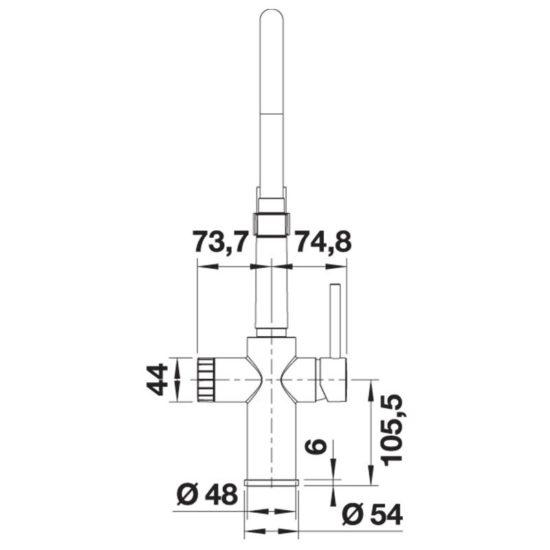 Blanco CATRIS-S Flexo Filter Kitchen Tap - Matt Black - 526707 6 Blanco CATRIS-S Flexo Filter Kitchen Tap - Matt Black - 526707 - Image 4