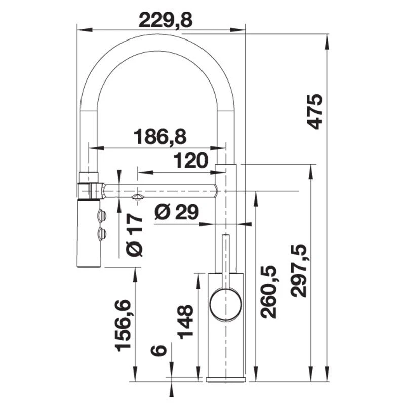 Blanco CATRIS-S Flexo Filter Kitchen Tap - Matt Black - 526707 5 Blanco CATRIS-S Flexo Filter Kitchen Tap - Matt Black - 526707 - Image 3