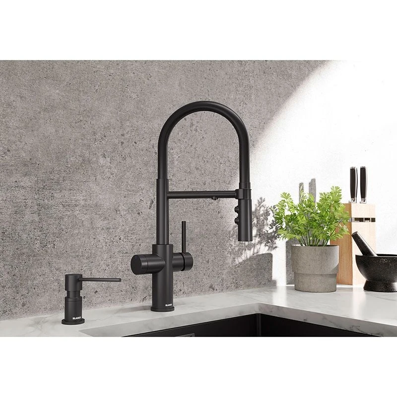 Blanco CATRIS-S Flexo Filter Kitchen Tap - Matt Black - 526707 3 Blanco CATRIS-S Flexo Filter Kitchen Tap - Matt Black - 526707
