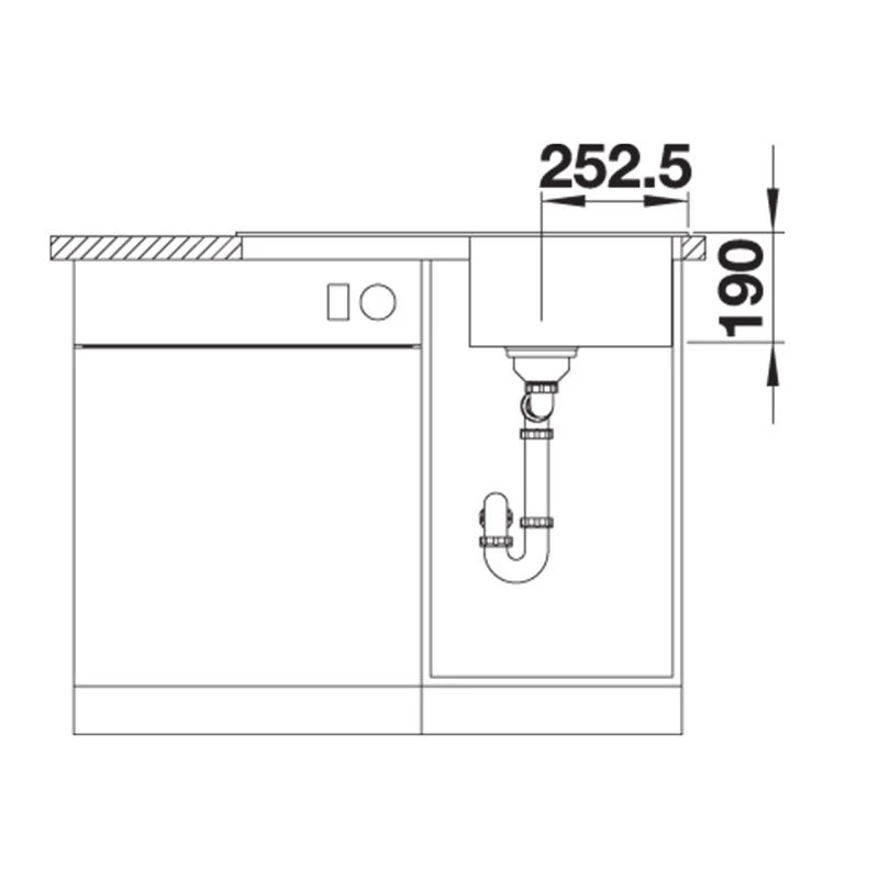 Blanco Legra 45 S Silgranit 1 Bowl Inset Reversible Kitchen Sink - Soft White - 527085 6 Blanco Legra 45 S Silgranit 1 Bowl Inset Reversible Kitchen Sink - Soft White - 527085 - Image 4