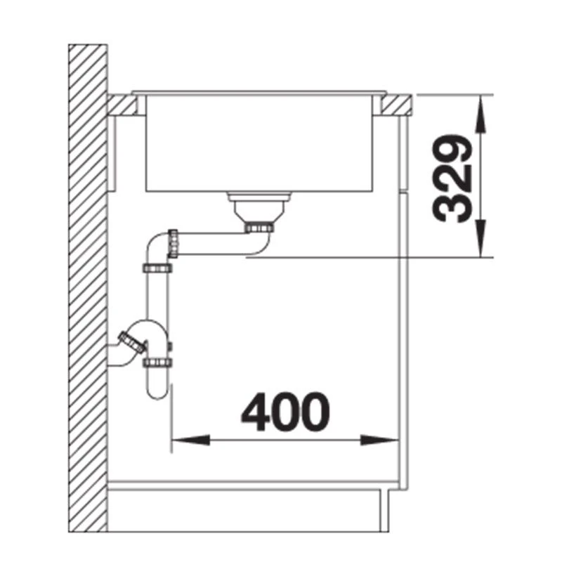 Blanco Legra 45 S Silgranit 1 Bowl Inset Reversible Kitchen Sink - Soft White - 527085 5 Blanco Legra 45 S Silgranit 1 Bowl Inset Reversible Kitchen Sink - Soft White - 527085 - Image 3