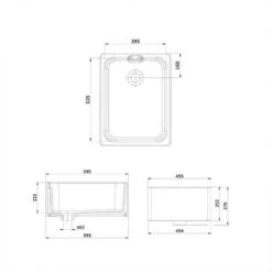 Rangemaster Farmhouse Belfast 1 Bowl Fire Clay Ceramic Kitchen Sink - Anthracite - CFBL595AN/ 9 Rangemaster Farmhouse Belfast 1 Bowl Fire Clay Ceramic Kitchen Sink - Anthracite - CFBL595AN/ -Kitchen Shop c f cfbl595an 4