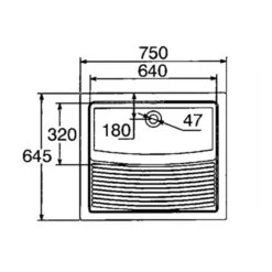 Thomas Denby Large Ceramic Laundry Sink - White - CLL -Kitchen Shop c l cll 4