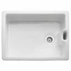 Rangemaster Classic Belfast 1 Bowl Fire Clay Ceramic Kitchen Sink - White - CCBL595WH/ -Kitchen Shop ccbl595wh