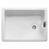Rangemaster Farmhouse Belfast 1 Bowl Fire Clay Ceramic Kitchen Sink - White - CFBL595WH/ -Kitchen Shop cfbl595wh